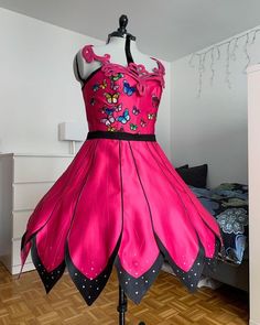 a dress on a mannequin in a room