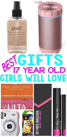 BEST Gifts 17 Year Old Girls!Top gift ideas that 17 yr old girls will love!Find presents & gift suggestions for a girls 17th birthday,Christmas or just because.Cool gifts for girls on their seventeenth bday (teens -16 year olds & 18 year old girls).Wondering what to a 17 year old for her birthday?I got you covered -makeup, room decor, beauty, unique products,electronics, ports,clothes - find the best gift ideas!Amazing products for daughters, grandkid, niece, best friends. Shop Now! 17th Birthday Ideas Gifts, 17th Birthday Present Ideas, What To Get A 14teen Year Old For Christmas, Best Gifts For Girls 4-6, Christmas List Ideas 9-10 Years Old, Gifts For 13 Yroldgirl, Gifts For Girls 8-10 Birthday