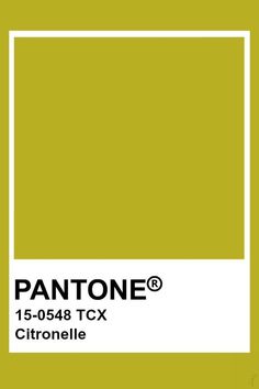 pantone's color chart with the text, 15 - 048 tcx citronelle