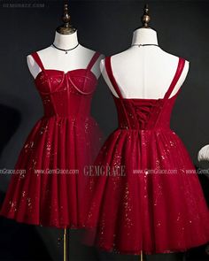 10% off now|Free shipping world-wide. Burgundy Red Bling Tulle Short Hoco Dress with Corset Top at GemGrace. Click to learn our pro custom-made service for wedding dress, formal dress. View #HomecomingDresses for more ideas. Red Short Corset Dresses, Red Mini Corset Dress For Party, Red Mini Dress With Corset Back And Fitted Bodice, Red Mini Corset Dress With Corset Back, Chic Red Mini-length Corset Dress, Dress With Corset, Short Prom, Short Prom Dress, Hoco Dresses