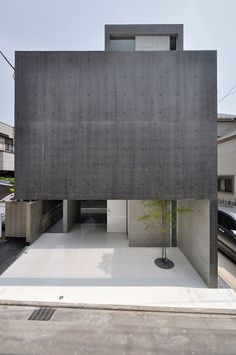 the house is made up of concrete blocks