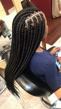 Medium Box Braids