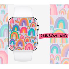 RAINBOW Apple Watch Face Wallpaper DIGITAL DOWNLOAD Apple - Etsy Apple Watch Charms, Apple Watch Face Wallpaper, Watch Face Wallpaper, Apple Watch Design, Watch Charms, Face Wallpaper, Apple Watch Face, Notebook Shop, Mother Art