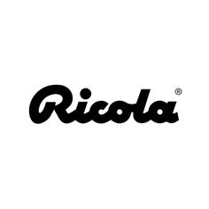 the word ricoda is written in black on a white background