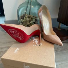 Christian Louboutin, 120mm So Kate Size 40, Us 10. Box Not Included, Two Red Dust Bags. Christian Louboutin So Kate, So Kate, Heels Fashion, Fashion High Heels, Shoes Brand, Designer Heels, Clothing Ideas, Louboutin Shoes, Christian Louboutin Shoes