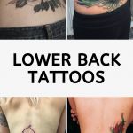 four different tattoos that say lower back tattoos