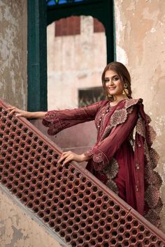 Anarkali Organza Embroidered Dress For Reception, Organza Embroidered Dress With Dabka Work For Reception, Bollywood Georgette Dress With Chikankari Embroidery, Organza Embroidered Dress With Dupatta For Wedding, Wedding Embroidered Organza Dress With Dupatta, Party Wear Chanderi Dress With Sheer Dupatta, Party Wear Chanderi Dresses With Intricate Embroidery, Embroidered Georgette Dress For Reception And Festivals, Georgette Embroidered Dress For Reception And Festivals