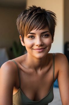 3 4 Ash Blonde Pixie, Very Short Pixie Haircut, Very Short Pixie, Pixie Haircut Styles, Pixie Haircut Ideas, Dark Ash Blonde, Chic Short Hair, Short Hair Images, Blonde Pixie Hair