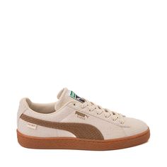 Mens PUMA Suede Hemp Athletic Shoe - Alpine Snow / Toasted Almond / Gum