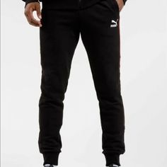 Puma Between The Line T7 Mens Sweatpants Black Active Pants Size S 534315-01 Brand New Without Any Flaws Located.Smoke/Pet Free.We Always Carefully Package And Box Ship Immediately. Don’t Hesitate To Ask Questions And We’re Always Open For Offers . Happy Shopping And Thank You For Visiting Our Store We Ship Same Day Mens Size: S Item In Photos Is The Exact One You Are Purchasing Make Sure To Follow Us. We Offer Bundle Pricing And Always Open To Offers. Mens Grey Sweatpants, Logo Pants, Athleisure Men, Puma Pants, Sweatpants Black, Striped Sweatpants, Blue Joggers, Black Sweatpants