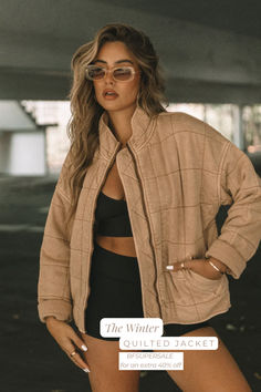 Acid washed quilted jacket, but ours is better (and cheaper)! Only $99.00 with code BFSUPERSALE Luxury Brown Long Sleeve Quilted Jacket, Luxury Brown Quilted Jacket For Fall, Luxury Brown Quilted Winter Jacket, Brown Jacket Outfit, Jackets Outfit, Fall Jackets Outfit, Winter Quilts, Brown Jacket, Fall Jackets