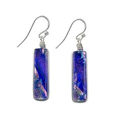 Looking Glass Falls Earring... Named for a beautiful waterfall in the North Carolina mountains, our Looking Glass Falls Earrings are petite in size but make a powerful style statement with their amazing reflective color.  Gaze through the looking glass into a fantastic world of nickel allergy freedom  - it's not a dream - you can have incredibly beautiful nickel free earrings! #locallyowned #ncwaterfalls #glassjewelry #nickelfree #beautiful #handmadejewelry Nickel-free Purple Glass Jewelry, Everyday Hypoallergenic Purple Earrings, Nickel-free Purple Earrings For Everyday, Fantastic World, Carolina Mountains, Teen Jewelry, Nickel Allergy, North Carolina Mountains, Nickel Free Jewelry