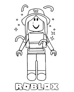 a coloring page for roblox