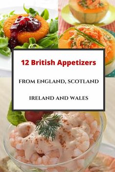 the cover of 12 british appetizers from england, scotland, ireland and wales