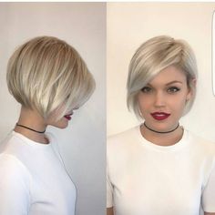 1,863 Likes, 32 Comments - Short Hairstyles Pixie Cut (@nothingbutpixies) on Instagram: “Give me an emijo response @terrashapiro_atjuansalon on @shmandi3” Short Layered Haircuts, Short Bob Haircuts, Short Hairstyle, Short Blonde, Blonde Bobs, Short Blonde Hair, Hairstyles For Round Faces, Short Hair With Layers