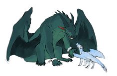 an image of a dragon and a bird