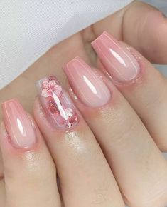 French Manicure Nails, Work Nails, Blush Nails, Pink Nail, Pink Acrylic Nails, Classy Nails