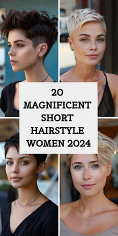 Check out 20 chic short hairstyles for women 2024 that will keep you on trend. These versatile cuts are perfect for any occasion. Short hair provides a modern and elegant look that is easy to maintain. Whether you prefer bold styles or classic cuts, these options will elevate your appearance and boost your confidence. Super Short Bangs Short Hair, Short Chic Hairstyles, Short Hair High Forehead, Short Hair Cuts For Straight Hair Woman, Short Sides Long Top Women, Very Short Haircut For Women, 2024 Short Hairstyles For Women, Short Hairstyle Women Fade, Ultra Short Hairstyles For Women