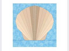 an image of a seashell on a blue background