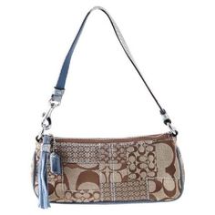 Blue Coach Bag, Bag Png, Shoulder Bag Coach, Ballet Bag, Blue Coach, Luxury Purses, Brown And Blue