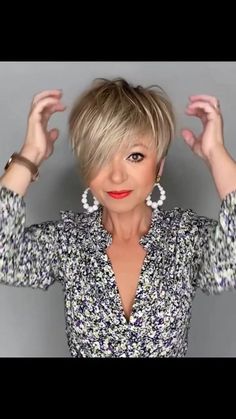 15 reactions | Hairstyle Center | Facebook Short Edgy Haircuts For Women, Stacked Pixie Haircut Back View, Shaggy Short Hair, Easy Hair Cuts, Short Haircut Styles, Long To Short Hair, Short Hairdos, Good Photo