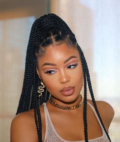 Tan Skin Blonde Hair, Hairstyles Pictures, Long Box Braids, Cute Braided Hairstyles, Cute Box Braids Hairstyles, Box Braid