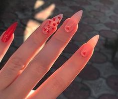 Edgy Nails, Minimalist Nails, Heart Nails, Fire Nails, Dream Nails, Funky Nails, Pretty Acrylic Nails, Best Acrylic Nails, Valentines Nails