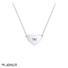 They'll cherish this engravable heart design – a unique gift for birthdays, holidays, or just because. Personalize this heart necklace with up to 3 engraved initials for someone extra special. Handcrafted in sterling silver, white, yellow, or rose gold with a choice of chain lengths.

We understand that children's skin is delicate, and to reduce the chance of a reaction, we only use quality materials for our kids' jewelry collection.
For safety, all children aged 0–3 years must be supervised by Kids Jewellery, Engraved Initials, Kids Jewelry, Jewellery Collection, Heart Design, Chain Lengths, Heart Necklace, Or Rose, Jewelry Collection