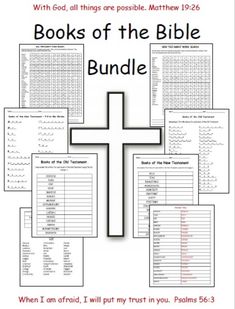 the book of the bible bundle with cross on it and other items to be read