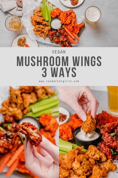 the ultimate guide to vegan mushroom wings 3 ways