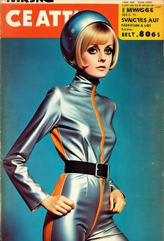 Ai space Age silver jumpsuit