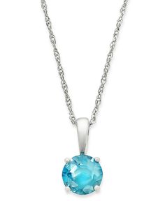 Simple and sophisticated style emanates from this stunning birthstone pendant collection in 14k gold. 14K gold or 14K white gold; varies by stone. Approximate length: 18". Approximate drop: 1/3". Macy's Silver Jewelry With Round Cut, Macy's Silver Round Cut Jewelry, Macy's Sterling Silver Jewelry With Gemstones, Blue Topaz Round Pendant For Formal Occasions, Macy's Oval Sterling Silver Jewelry, Formal Blue Topaz Round Pendant Jewelry, Blue Topaz Birthstone Jewelry, Round Cut, Sterling Silver Birthstone Necklace For Formal Occasions, Macy's Gemstone Jewelry For Anniversary