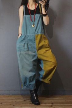 #jeans #jumpsuits #overalls #dungarees Casual Cotton Jumpsuits And Rompers With Patchwork, Casual Cotton Jumpsuit And Romper With Patchwork, Casual Cotton Jumpsuit With Patchwork, Green Cotton Jumpsuit With Patchwork, Casual Sleeveless Patchwork Overalls, Green Patchwork Jumpsuits And Rompers For Summer, Summer Green Patchwork Jumpsuits And Rompers, Summer Cotton Overalls With Patchwork, Summer Cotton Patchwork Overalls