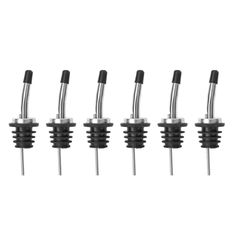 four different types of screws on a white background