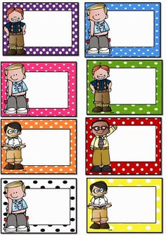 Polka dot labels freebie!! Polka Dot Labels, Polka Dot Classroom, Student Folders, Student Name Tags, Penanda Buku, School Frame, Hip Hip Hooray, Classroom Labels