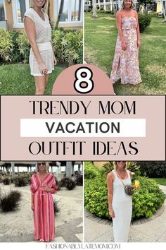 Mom Beach Vacation Outfits, Resort Casual Attire Women, Boracay Outfit, Beach Vacation Wardrobe, Mom Style Inspiration, Casual Mom Style