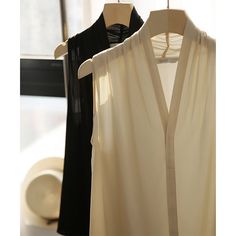 Elegant Halterneck V-Neck Sleeveless Blouse Fabric: Polyester Size: S, M,, L, XL Multiple Color Selections: Black, Apricot  Season: Spring, Fall, Summer Dance Pants Hip Hop, Dance Pants, Solid Color Shirt, Pullover Shirt, Blouse Fabric, Cardigan Tops, Multiple Color, Belted Dress, Sleeveless Blouse