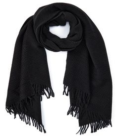 From Anna & Ava&#x2C; this scarf features: Oblong scarfPolyesterTassel detail Approx. 70" L x 27" WHand wash/dry flatImported. Scarf With Tassels, Trendy Accessories, Dillard's, Scarf Wrap, Scarf Accessory, Tassels, Black