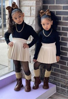 Banquet Clothes Outfit, Toddler Winter Outfits Girl Black, Little Black Girls Outfits Kids Fashion, Toddler Girl Birthday Outfit Ideas, Black Kids Outfits Daughters, Toddler Outfits Girl Black, Black Toddler Girl Outfits, Fashion Outfits For School, Casual Outfit Winter