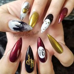 Harry Potter Fanları, Nails Art Designs, Christmas Nails Acrylic, Harry Potter Fan Art