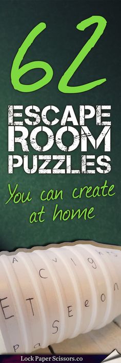 the escape room puzzles you can create at home with 6 letters and six numbers