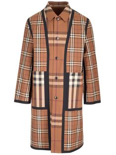 100% COTTON Burberry Fashion, Cotton Trench Coat, Blazer Vest, Burberry Men, Check Pattern, Tory Burch Shoes, Functional Design, Luxury Retail, Plaid Pattern