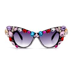 PRICES MAY VARY. Super fun crystal cateye sunglasses for women, black frame embedded with sparkle clear rhinestones, sparkly Hollywood celebrity look; small medium size Made of durable poloycarbonate frame; tinted lenses provide 100% UV400 protection against harmful UVA and UVB for your eyes Glamorous, gleaming, glittery, marquee type sunnies, chic costume cosplay glasses for women; color option: black frame with clear white crystal rim, black frame with clear lenses - this color is non-prescrip Cosplay Glasses, Chic Costume, Cat Eye Sunglasses Vintage, Fun Sunglasses, Diamond Sunglasses, Bling Party, Sunglasses Men Vintage, Rhinestone Sunglasses, Hollywood Celebrity