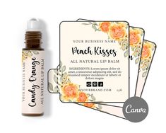 "EDITABLE Lip Balm / Lip Gloss or Roller Label for your small business or personal projects Edit for FREE online using CANVA.com on your home computer. * Change the wording * Change the fonts * Change the background * Move things around * And even add in your LOGO! What do you get? 1 x Editable Lip Balm Label - 2.15 x 2.15\" Editable in CANVA.com BONUS - Editing and Printing Guide This is a digital listing only. No physical product will be shipped. What can you change? Background, Fonts, colors, Christmas Lip Balm Labels Free Printable, Lip Balm Design, Diy Chapstick, Lip Balm Label, Chapstick Labels, Lip Balm Ingredients, Lip Balm Labels, Label Printable, Natural Lip Balm