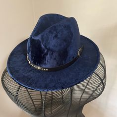 Fun, Unique Hat. Excellent Condition, Never Worn. Beautiful Blue. Philly Fashion, Unique Hats, Jack Daniels, Beautiful Blue, Special Occasion, Color Blue, Fashion Week, Women Accessories, Concert