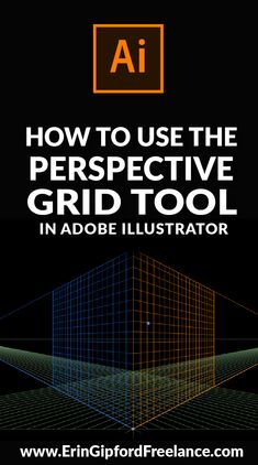 how to use the perspective grid tool in adobe illustrator - cover / packs