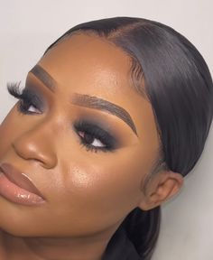 Mua Black Women, Full Glam Makeup Looks Black Women, Eyeshadow Looks Black Women, Barely There Makeup, Birthday Makeup Looks, Makeup Gallery, Brown Girls Makeup, Natural Glam Makeup