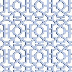 an abstract blue and white pattern with links on it's sides, in the middle of