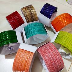 120 Bangles Multi Color 12 Pieces Each Color Of 10 Plain Cutting Glass Bangles For Girls And Women Fashion Party Stylish Free Shipping Beautiful Glossy Finish ,Stylish and Trendy Glass Bangles Attractive Transparent & Golden Design Pattern bangle for girls & women Make an admirable gift for your Mother, Sister, Wife and Girlfriend. | Ideal For Party, Office & Daily Wear | Beautiful Designer Colour bangles Can Be Used On Birthday, Marriage, Engagement, Any Occassion. BEAUTY - Show you Garara Designs, Colorful Bangles, New Saree Blouse Designs, Golden Design, Glass Bangles, Sister Wife, Fancy Jewelry, Bangle Set, Beautiful Hijab