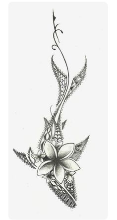 a drawing of a flower on a white background